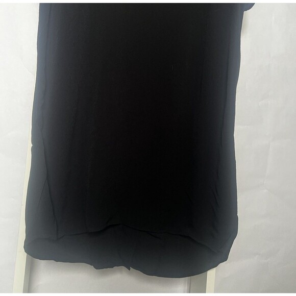 Madewell Dress Womens S Black Short Sleeve Full Button Down Back Woven Tunic Top - Picture 5 of 16